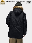 Куртка аляска Alpha Industries N-3B Logo Oxford Parka, black