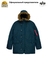 Куртка аляска Alpha Industries N-3B Logo Oxford Parka, midnight teal