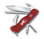 Нож перочинный Victorinox Hunter, 111 мм, 12 функций, красный, 0.8573