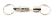 Карабин для ключей Victorinox, с 2 кольцами, никелированный, 4.1835