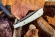 Нож складной Kizlyar Gent 440C BT, натуральная коровья кость