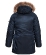 Куртка аляска женская Alpha Industries N-3B W Parka, blue-orange, натуральный мех