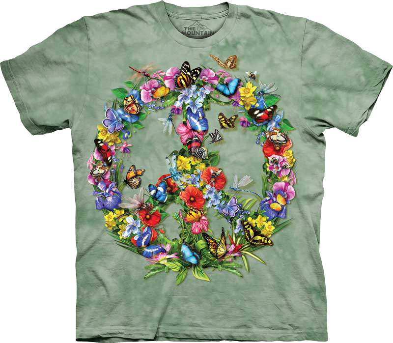 Мужская футболка с цветами