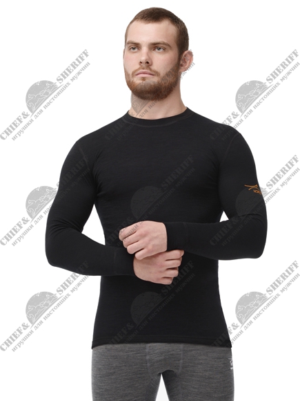 Термобелье Norveg гибридное, футболка с длинным рукавом и круглым воротомдля мужчин, 3U1RL, купить в интернет-магазине с доставкой по Москве и России