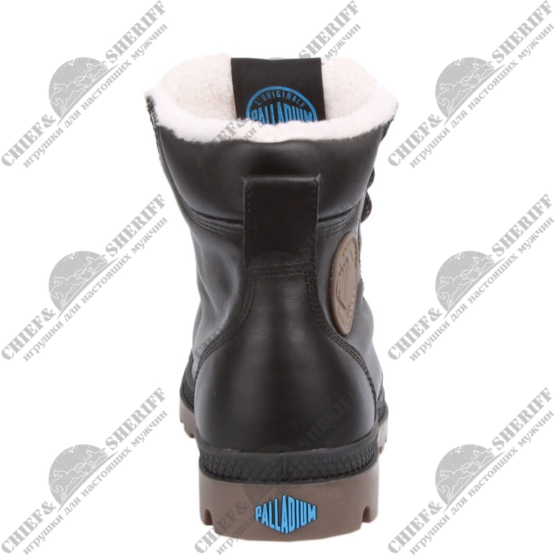 Мужские ботинки Palladium Pampa Sport Cuff WPS (057) black/dark gum,72992-057, купить в интернет-магазине с доставкой по Москве и России