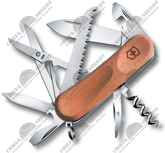 Швейцарский складной нож Victorinox EvoWood 17, 85 мм,13 функций, 2.3911.63