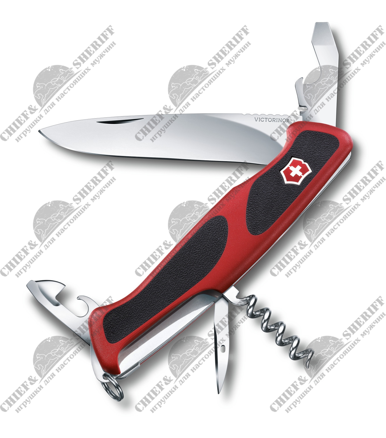 Швейцарский нож Victorinox RangerGrip 68, 130 мм, 11 функций, с фиксатором лезвия 0.9553.C