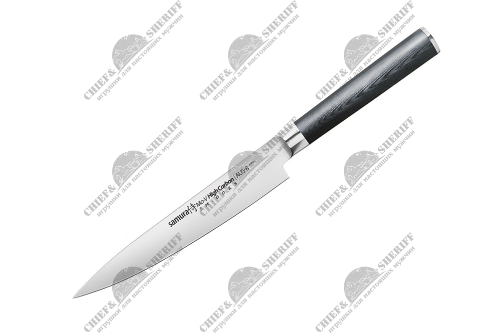 Нож кухонный Samura Mo-V универсальный 150 мм, AUS-8, G-10, SM-0023