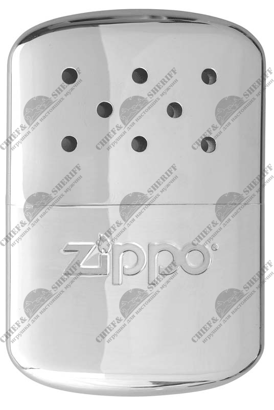 Каталитическая грелка для рук Zippo, алюминий с покрытием High Polish Chrome, серебристая, 40365