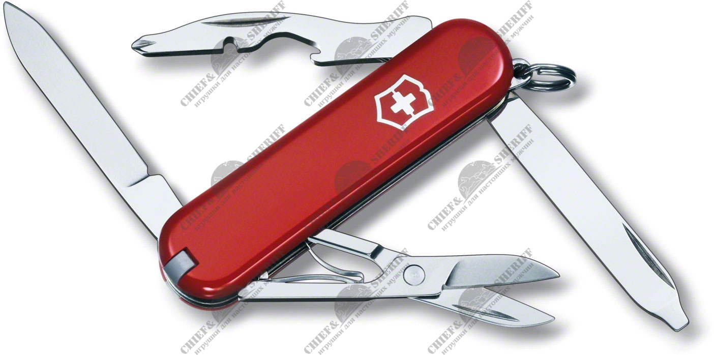 Нож перочинный Victorinox Rambler. 58 мм, 10 функций красный, 0.6363