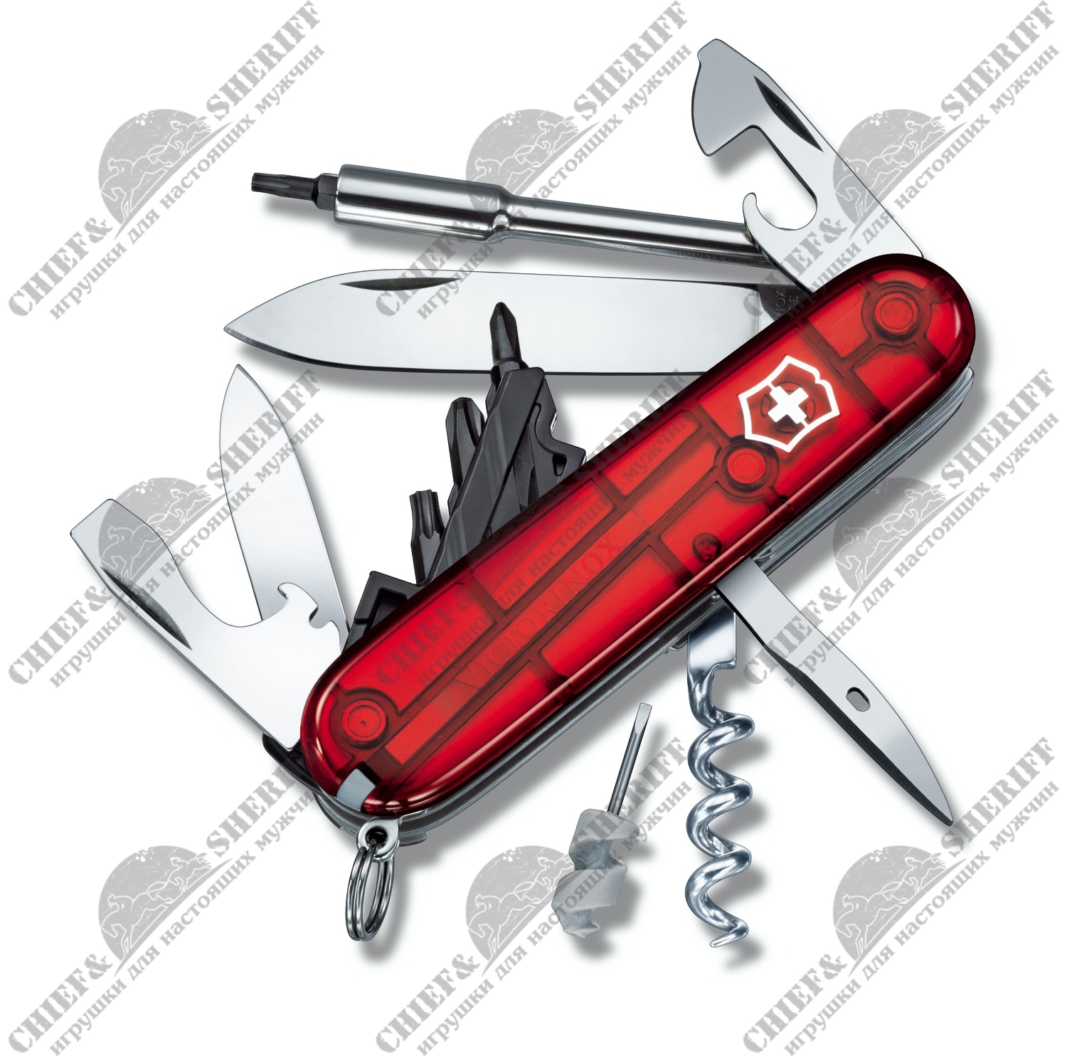 Швейцарский складной нож Victorinox Cybertool 29, 91 мм, 27 функций красный 1.7605.Т