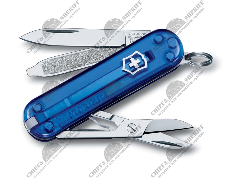 Нож-брелок Victorinox Classic SD (01 Lavish) 58 мм, 7 функций,0.6223.T2