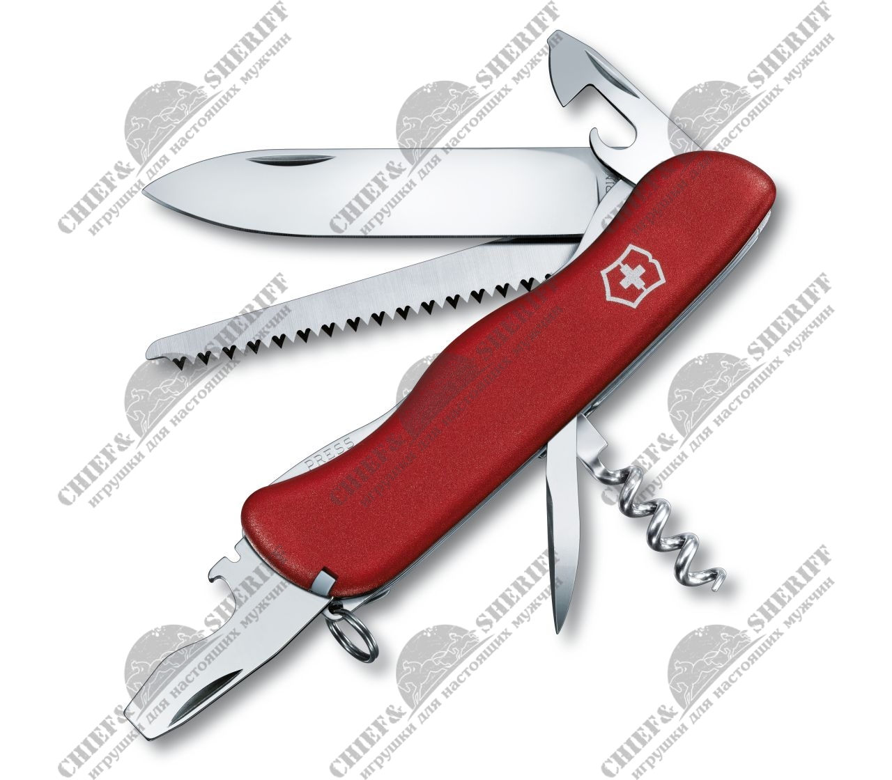 Нож перочинный Victorinox Forester (красный) 111 мм, 12 функций, 0.8363