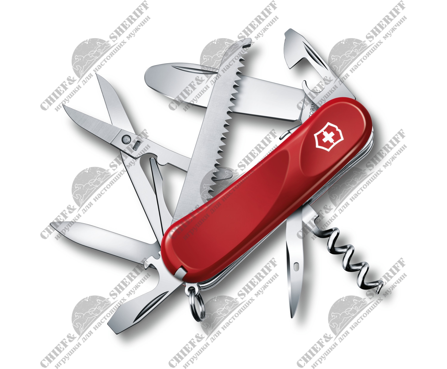 Швейцарский нож Victorinox Junior 03, 85 мм, 15 функций, с фиксатором  лезвия 2.3913.SKE, купить в интернет-магазине с доставкой по Москве и России