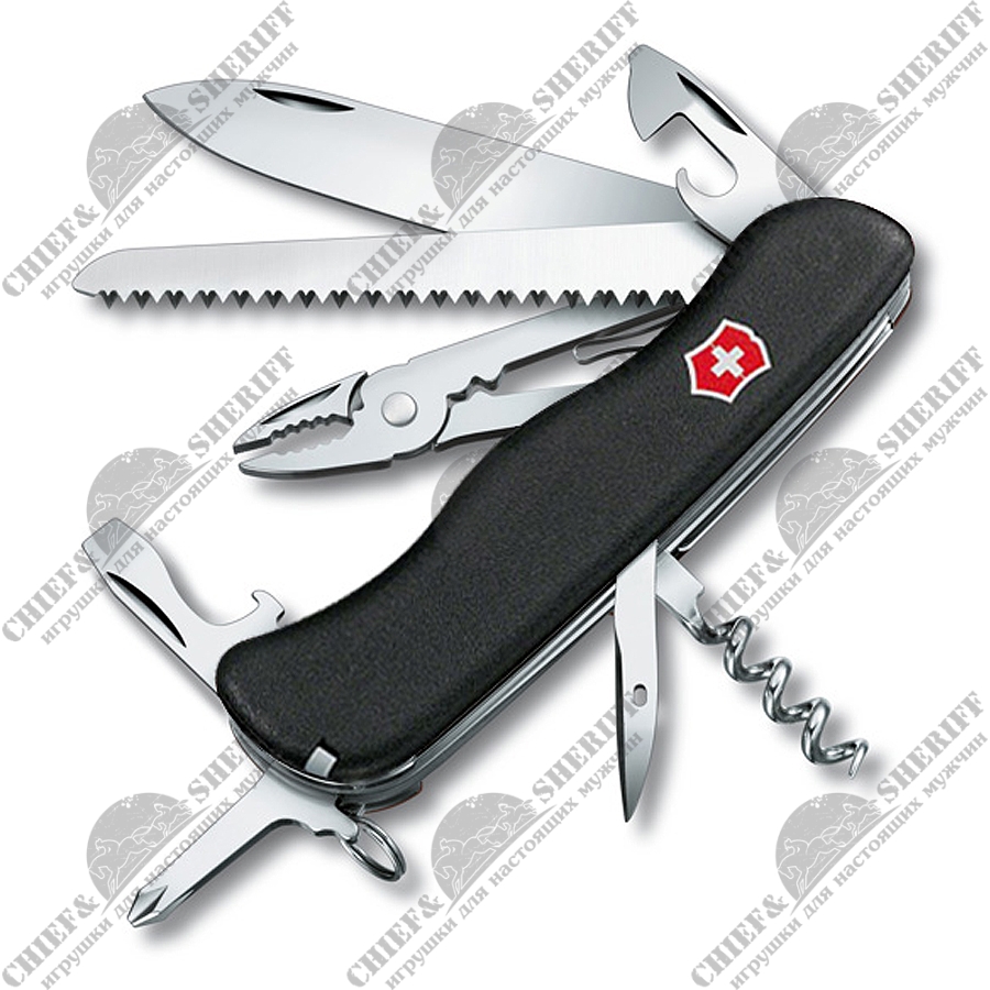 Швейцарский солдатский нож Victorinox Atlas (черный) 111 мм, 16 функций, 0.9033.3