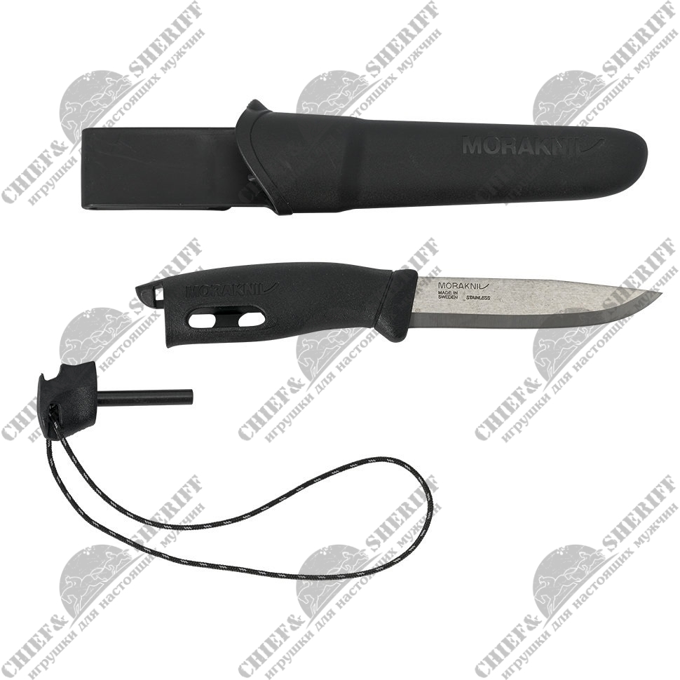 Нож Mora (Morakniv) Companion Spark, 104 мм, черный, 13567