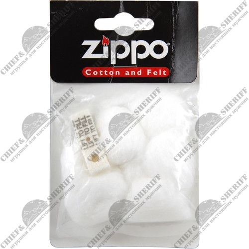 Сменная вата для зажигалок Zippo, в комплекте вата и фетровая подкладка, в пакете, 122110