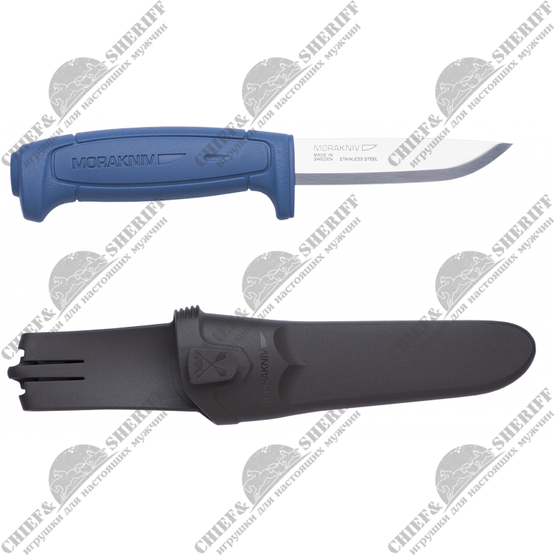 Нож Morakniv Basic 546 с чехлом (синий), 12241