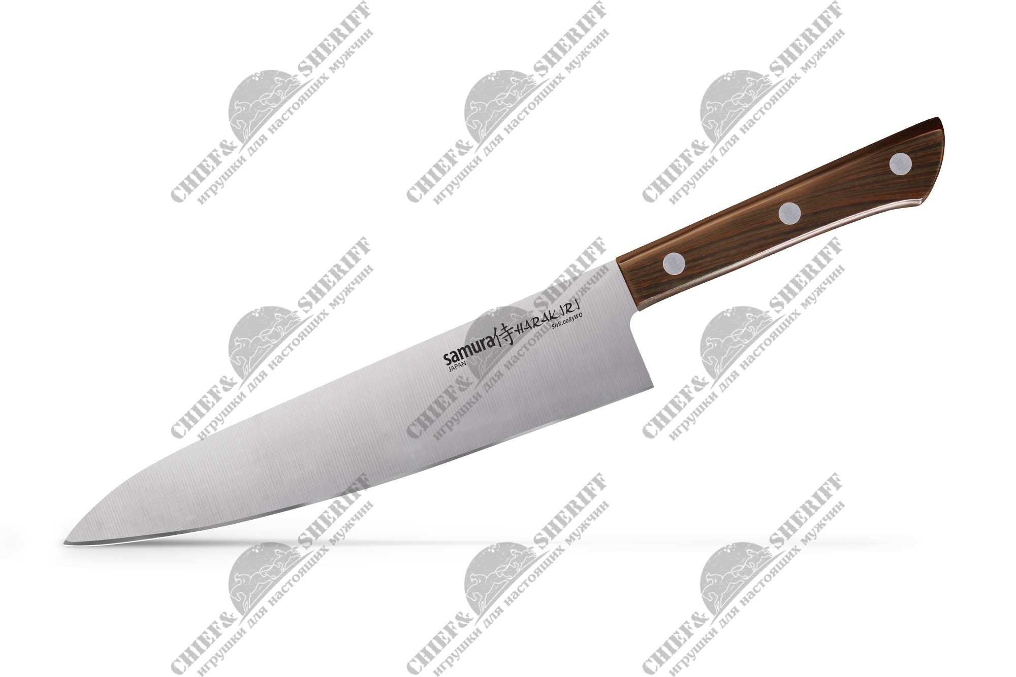 Нож кухонный Samura Harakiri, Шеф 208 мм, AUS-8, ABS пластик, SHR-0085WO