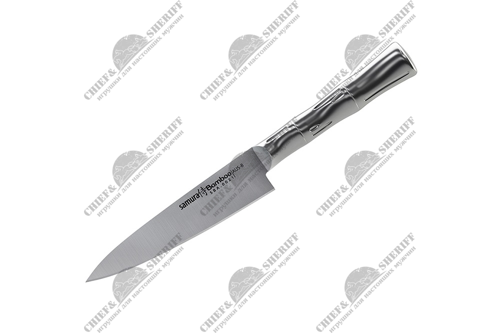 Нож кухонный Samura Bamboo универсальный 120 мм, AUS-8, SBA-0021