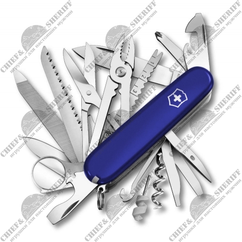 Швейцарский перочинный нож Victorinox SwissChamp (синий) 33 функции, 91 мм, 1.6795.2R