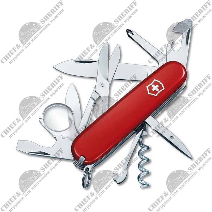 Швейцарский складной нож Victorinox Explorer (красный) 91 мм, 16 функций, 1.6703