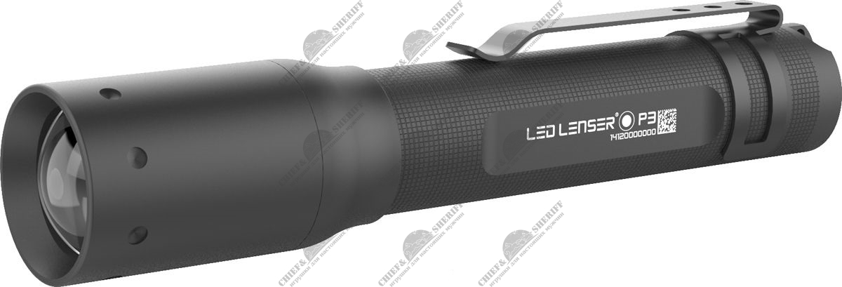 Фонарь ручной Led Lenser P3 черный, светодиод 25lx AAAx1, 500882