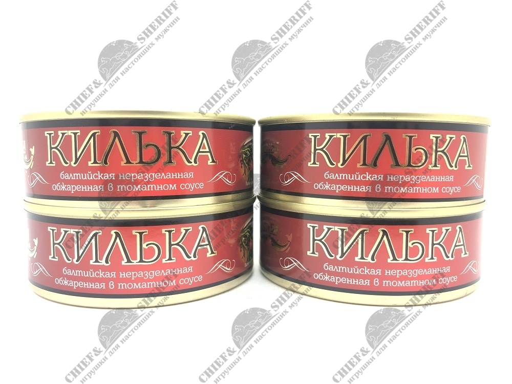 Килька балтийская обжаренаая в томатном соусе, Laatsa, 4 X 240 гр