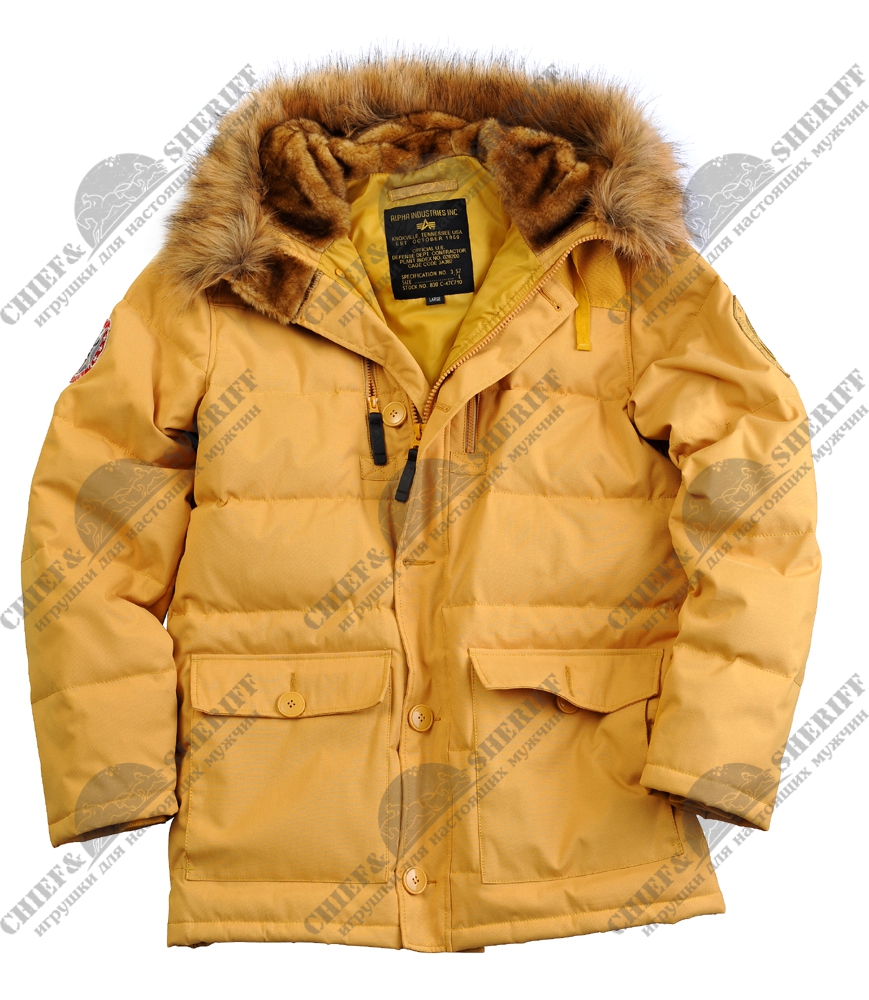 Куртка аляска Alpha Industries Arctic Jacket, yellow