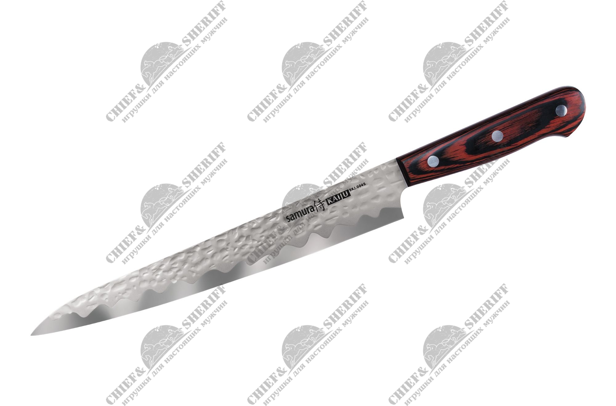 Нож кухонный Samura Kaiju янагиба, 240 мм, AUS-8, дерево, SKJ-0045