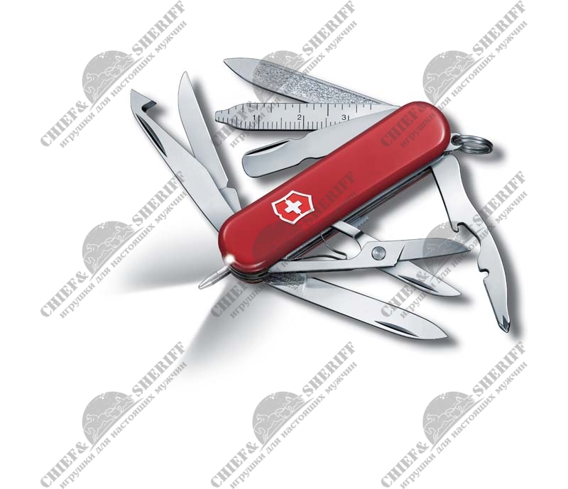 Нож-брелок Victorinox Mini Champ, 58 мм, 17 функций, 0.6386