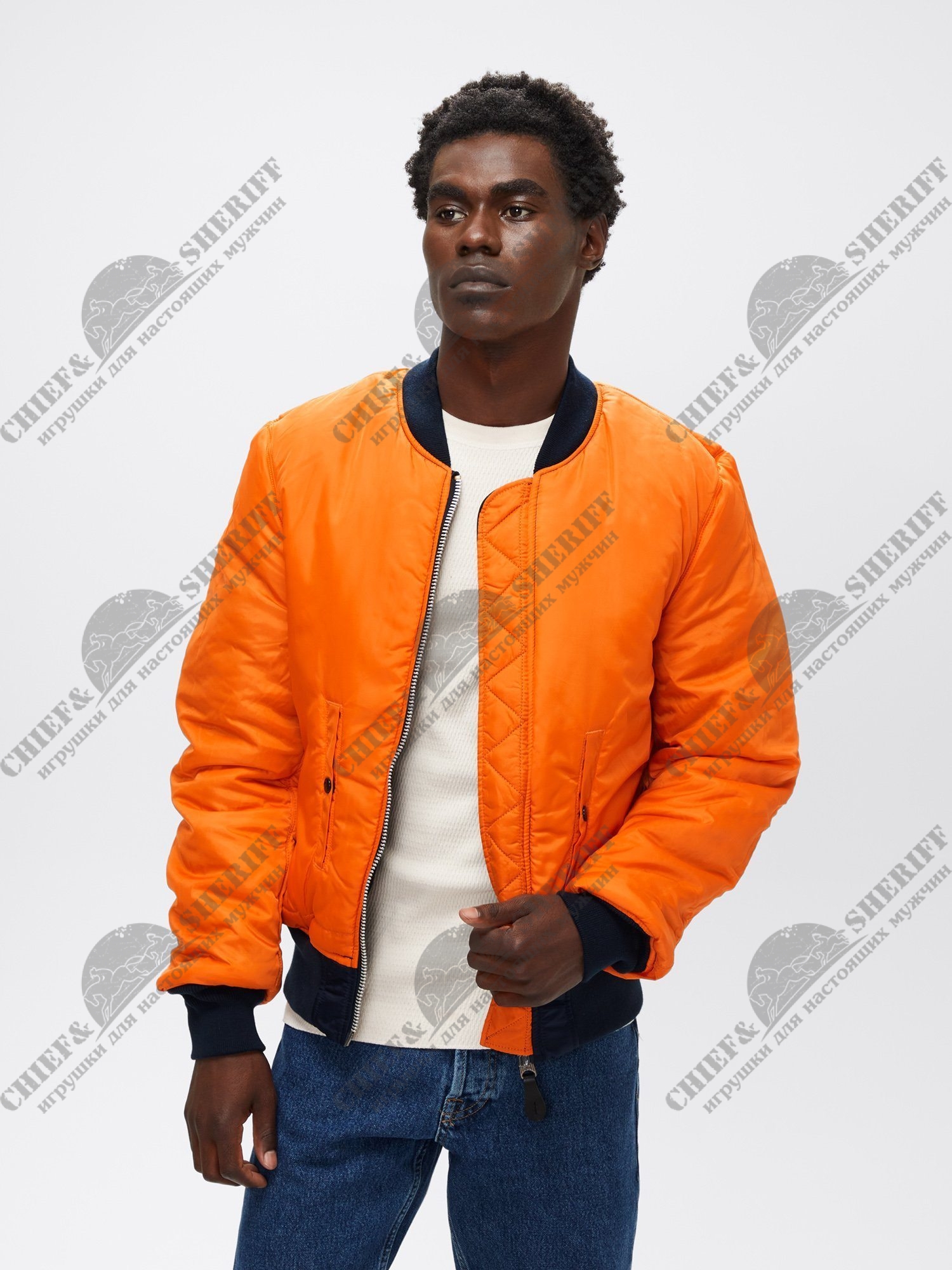 Куртка бомбер Alpha Industries MA-1 Slim Fit Flight Jacket, replica blue,  MJM44530RB, купить в интернет-магазине с доставкой по Москве и России