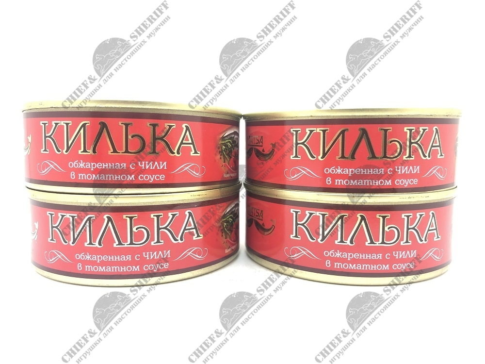 Килька обжаренная в томатном соусе c чили, Laatsa, 4 X 240 гр