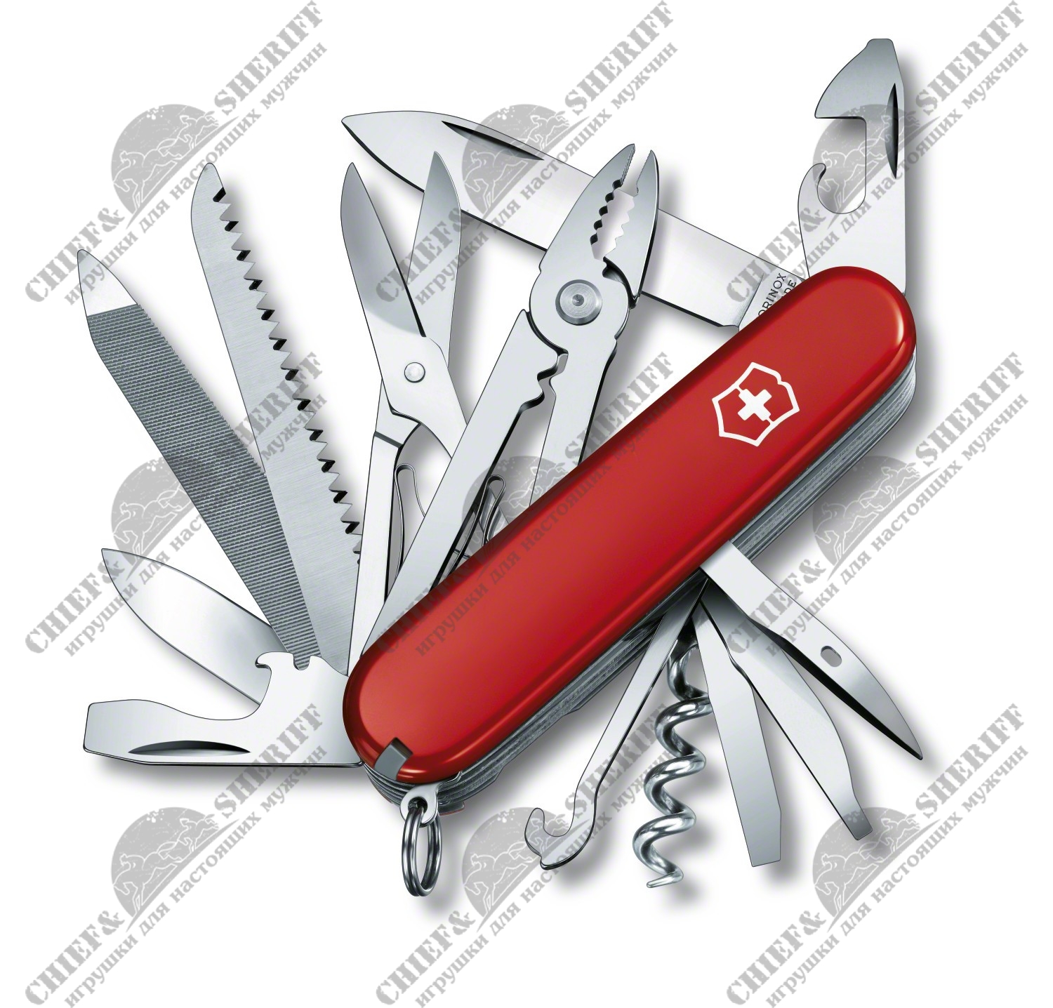 Швейцарский складной нож Victorinox Handyman, 91 мм, 24 функции красный 1.3773