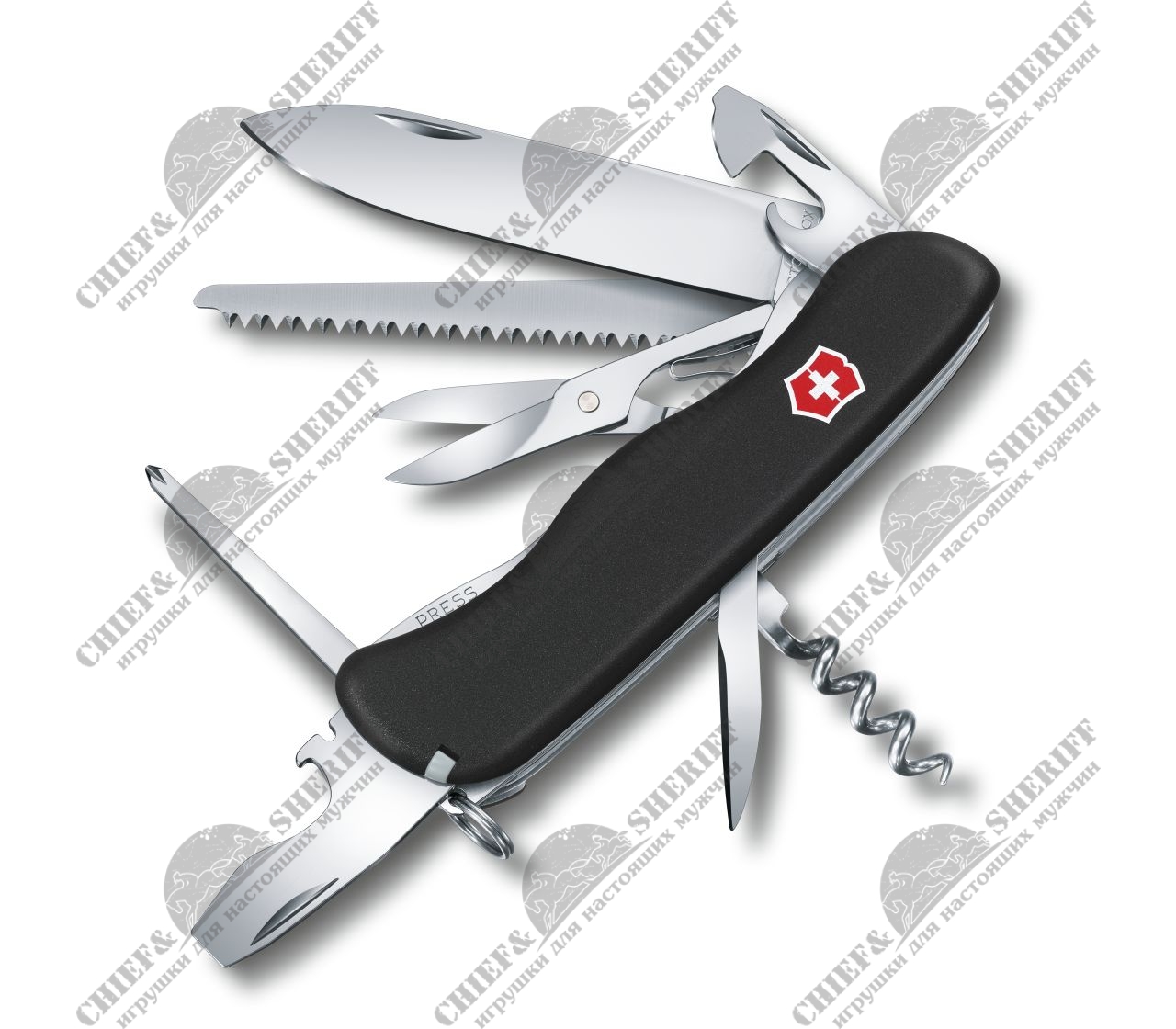Нож перочинный Victorinox Outrider (черный) 111 мм, 14 функций, 0.8513.3